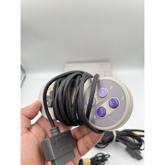 Super Nintendo SNES System Console With OEM Controller Authentic & Clean!!